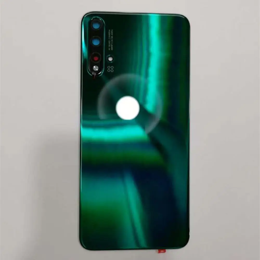 100% оригинал Для Huawei nova 5 Pro стеклянная задняя крышка корпус батарейный отсек с
