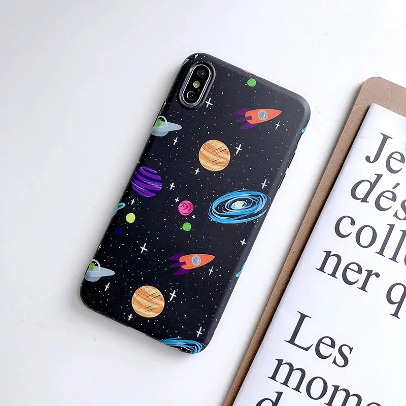 Чехлы для телефонов iphone X, XR, XS, Max, разноцветный, звездный, матовый, мягкий, из ТПУ, чехол для iphone 6, 6 S, 7, 8 Plus, задняя крышка, fundas conque Capa - Цвет: 3