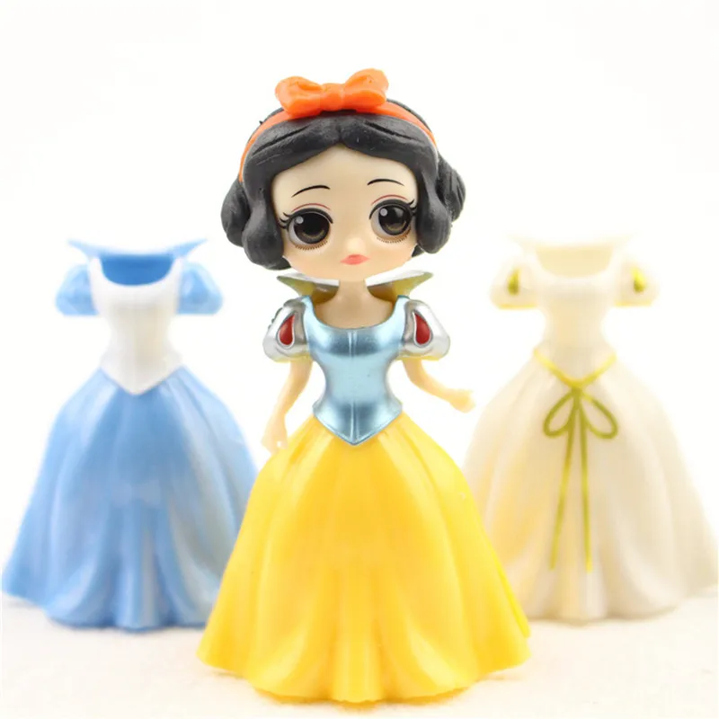Disney 6*18 шт./партия 8,5 из мультфильма "Холодное сердце" куклы сказочной русалки чехлы-накладки "Принцесса", "Белоснежка", "София серии переодевания детей Girls'Toys подарки