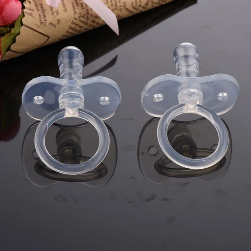 

1 Pcs Safety Soft Silicone Pacifier Newborns Baby Feeding Tool Bite Gags