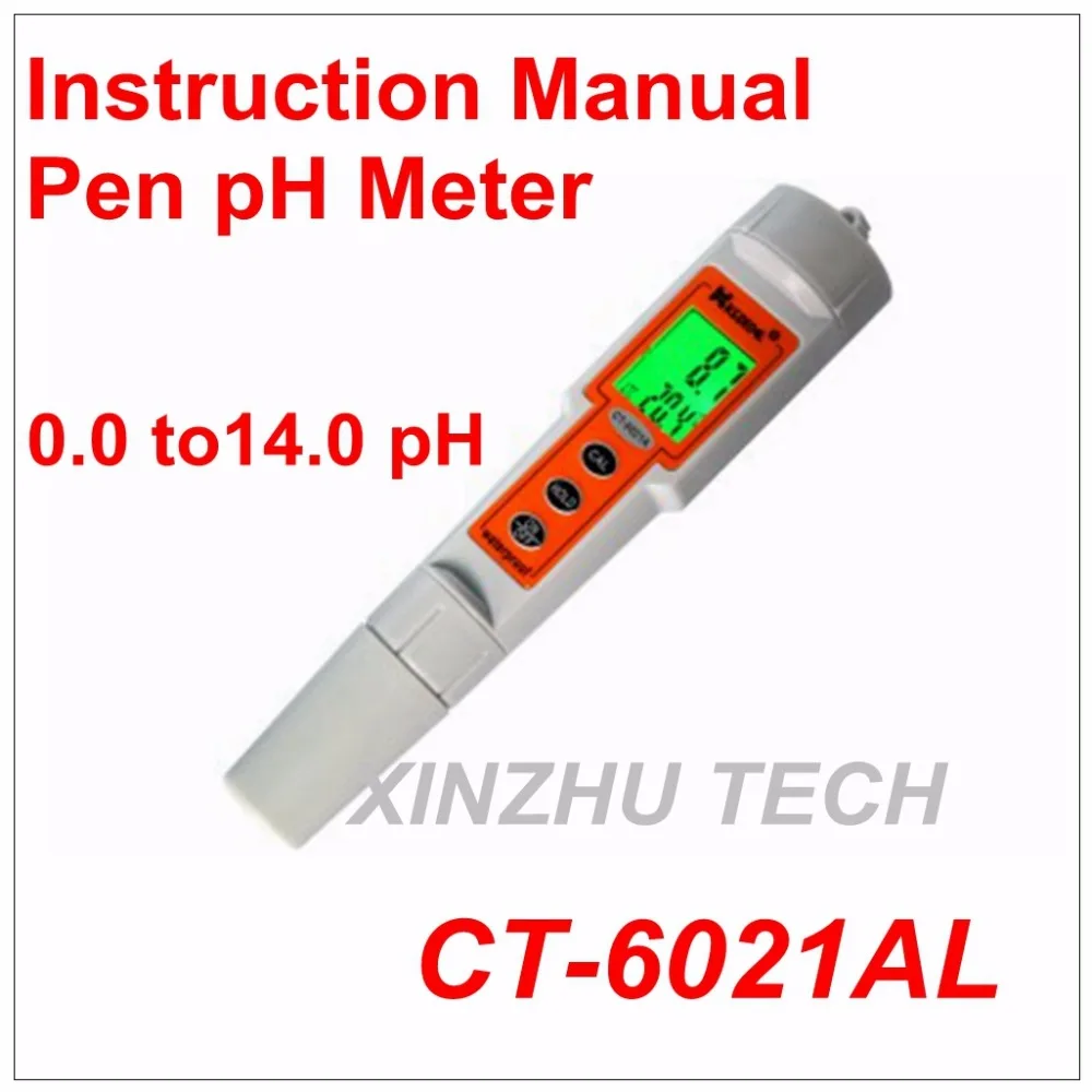 

CT-6021AL PH Meter Pen Instruction Manual Intelligent Backlight Sensing Technology High Precision Water Quality Tester Portable