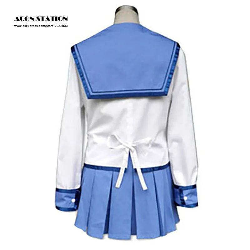 Индивидуальная Бесплатная доставка Новый Аниме наряд ангельские биты костюм на