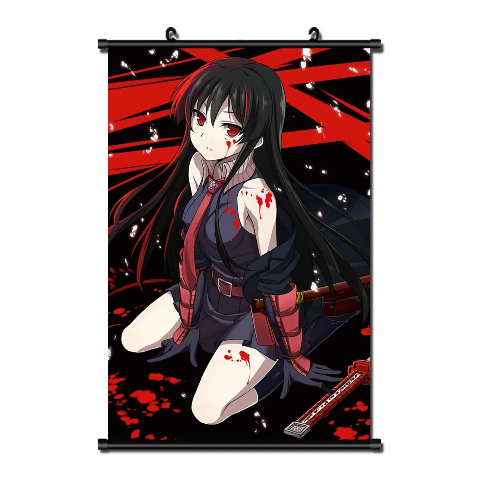 Японский аниме Akame ga Kill домашний декор настенная прокрутка постер 40x60 см оптовая