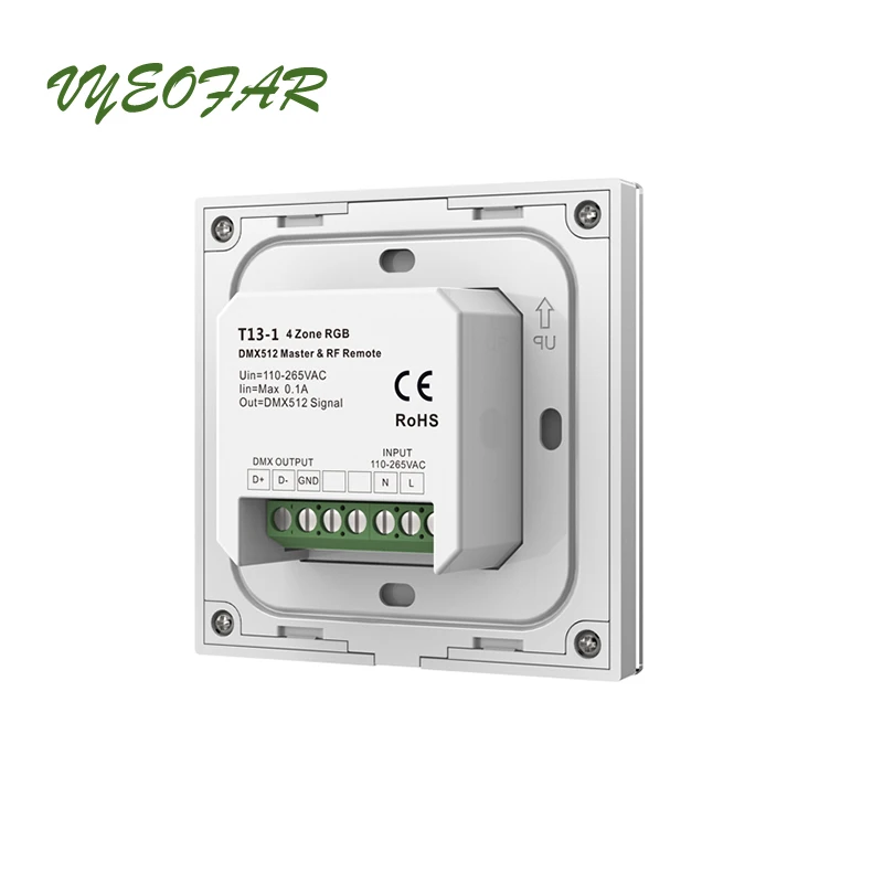 Led RGB полосы контроллер DMX Master & 2 4 GHz RF Беспроводной двойной Функция 100V 240V настенное