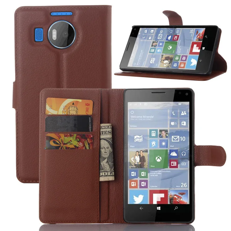 Кожаный чехол-книжка для Nokia Microsoft Lumia 950 XL 950XL с двумя SIM-картами 5 7 дюйма | Мобильные