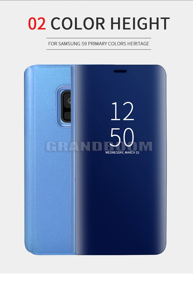 10 шт. кожа флип умный зеркальный чехол для samsung A20E A10E A10S A20S M30S M30 M20 M10 A90 A80 A70 A60 A50 A40 с подставкой