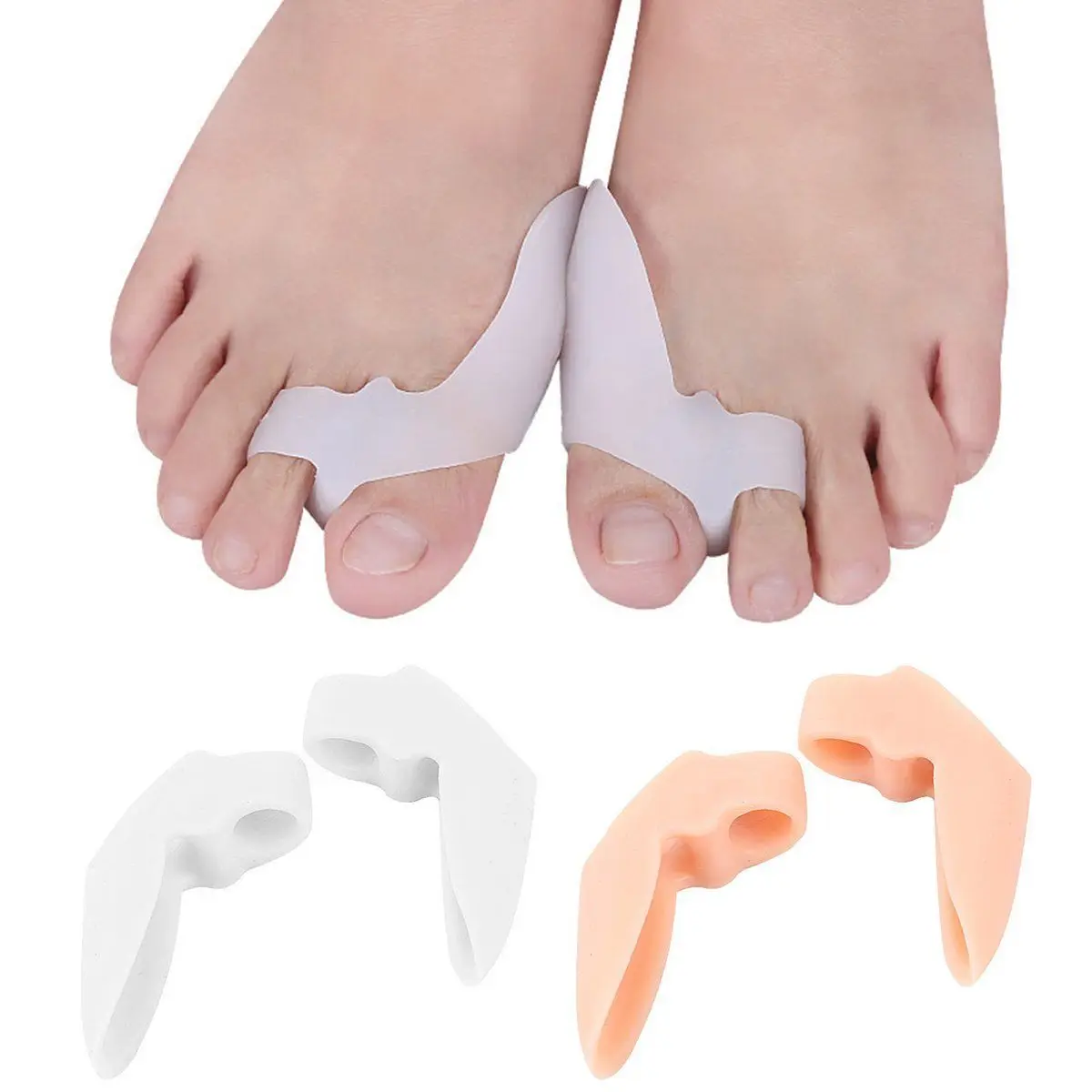 2/4/5 PCS 1Set Gel Foot Care Tool Bunion Corrector Bone Big Toe Protector Hallux Valgus Straightener Spreader Pedicure Tools | Красота и