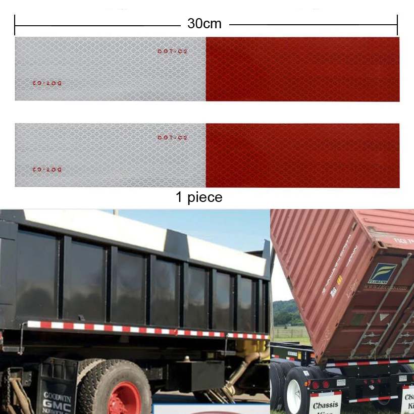 10 шт. предупреждающие полоски|red reflective|safety warning stickerssticker |