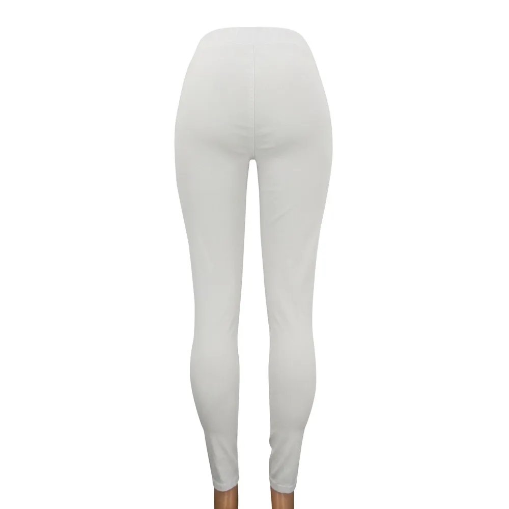 

2019 NEW Women High Waist Stretch Hose Jeans Leggings Skinny Slim Fitness Pants Trousers new 3.19