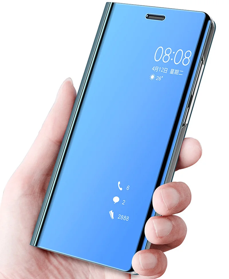 Зеркальный умный чехол для Huawei P20 pro P10 Lite P9 P8 2017 NOVA 3 3I 2 2I Y6 Y5 Y9 2018 Honor V10 9 9I Note10