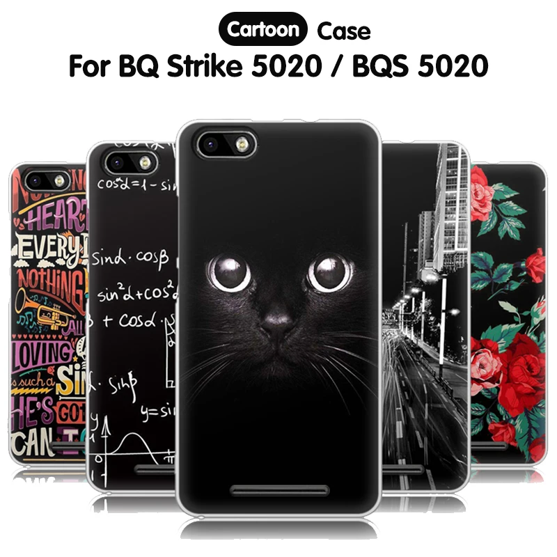EiiMoo для BQ Strike 5020 чехол BQS BQS5020 силиконовый мягкий мультяшный 3D рельефный телефона