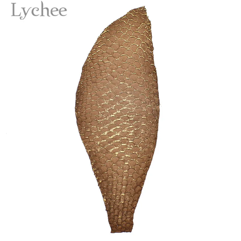 11 Lychee Genuine Fish Skin Leather Piece Multicolor Leahter Fabric DIY Sewing Material For Shoes Handbags - Цвет: 11