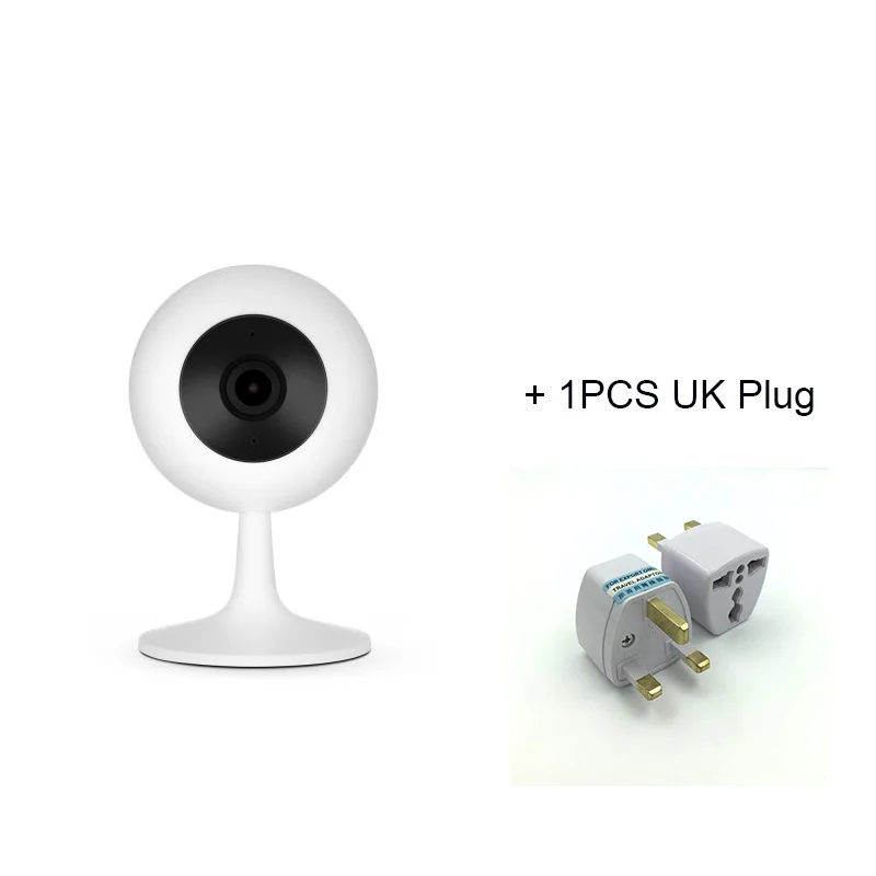 Xiaomi Xiaobai Smart IP камера популярная версия 110 угол 1080P HD Ночное видение Беспроводной WiFi IP Webcam умный дом Cam Chuangmi - Цветной: white UK Plug