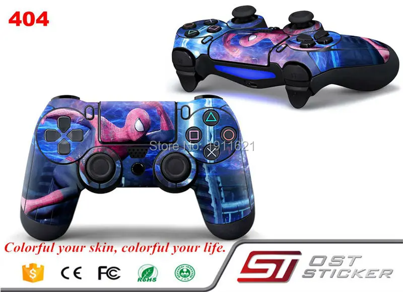 Человек паук наклейки магазин для Playstation 4 контроллер наклейка PS4 аксессуары|shop