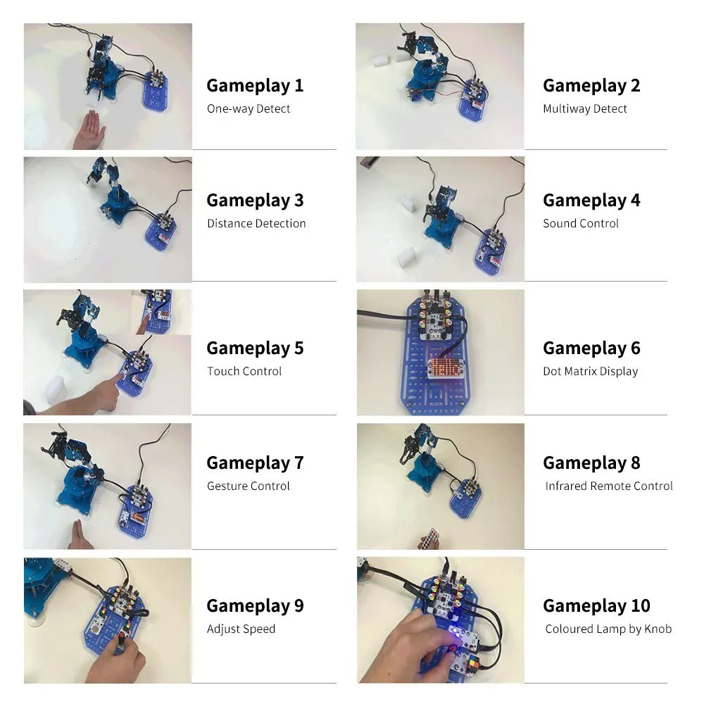 LOBOT робот рука мини сенсор доска комплект для XArm DIY модули RC части игрушки