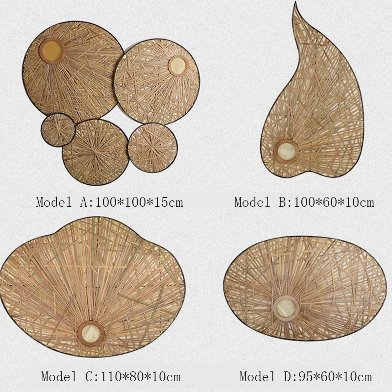 

Bamboo decorative wall lamp hotel staircase restaurant corridor hanging lamp new Chinese style bedroom bedside lamp