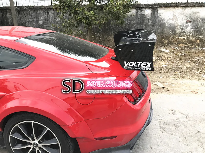 

Fit for FORD MUSTANG VOLTEX GT carbon fiber rear spoiler rear wing