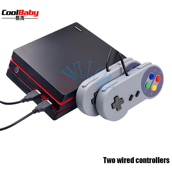 2 wired Coolbaby HDMI/AV видео игровая консоль 64 бит Поддержка 4 к выход Ретро 600 классические Семейные видеоигры Ретро игровая консоль 023 - Цвет: 2 wired