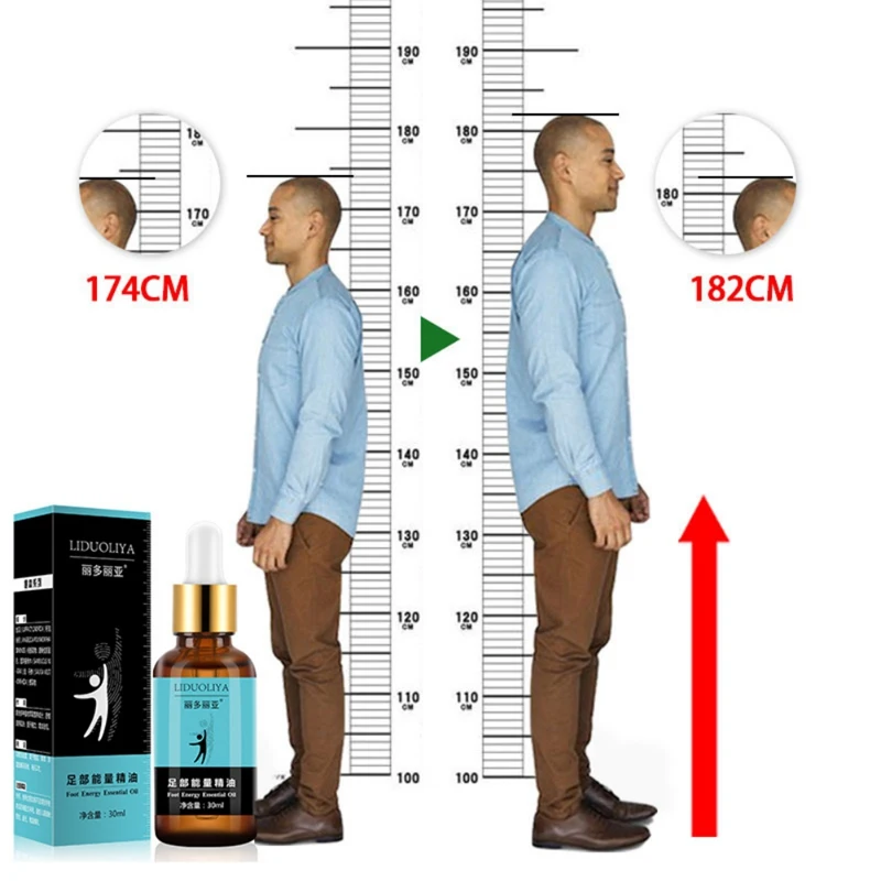 

30ml New Arrival Foot Health Care Products Promote Bone Growth Height Increasing Oil Medicine Body Grow Taller Essential Oil