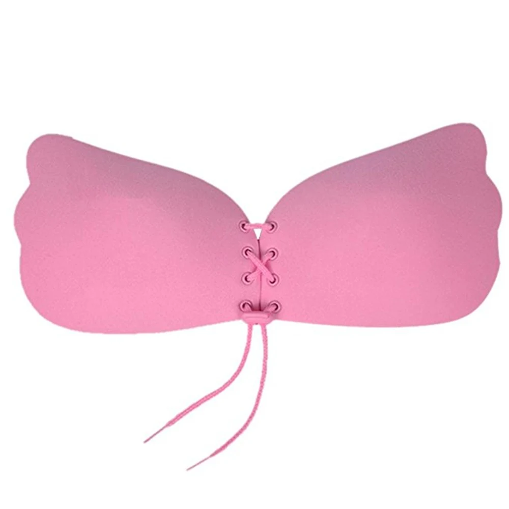 100 pcs/ lot Fashion Women Underwear Sexy Lingerie Silicone Adhesive Gel Push Up Backless Strapless Invisible Chest Bra