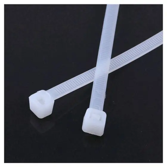 Лучшая цена Белый Пластиковые Кабельные Зажимы Zip зажимы полосы 7 6x450 мм|Кабельные