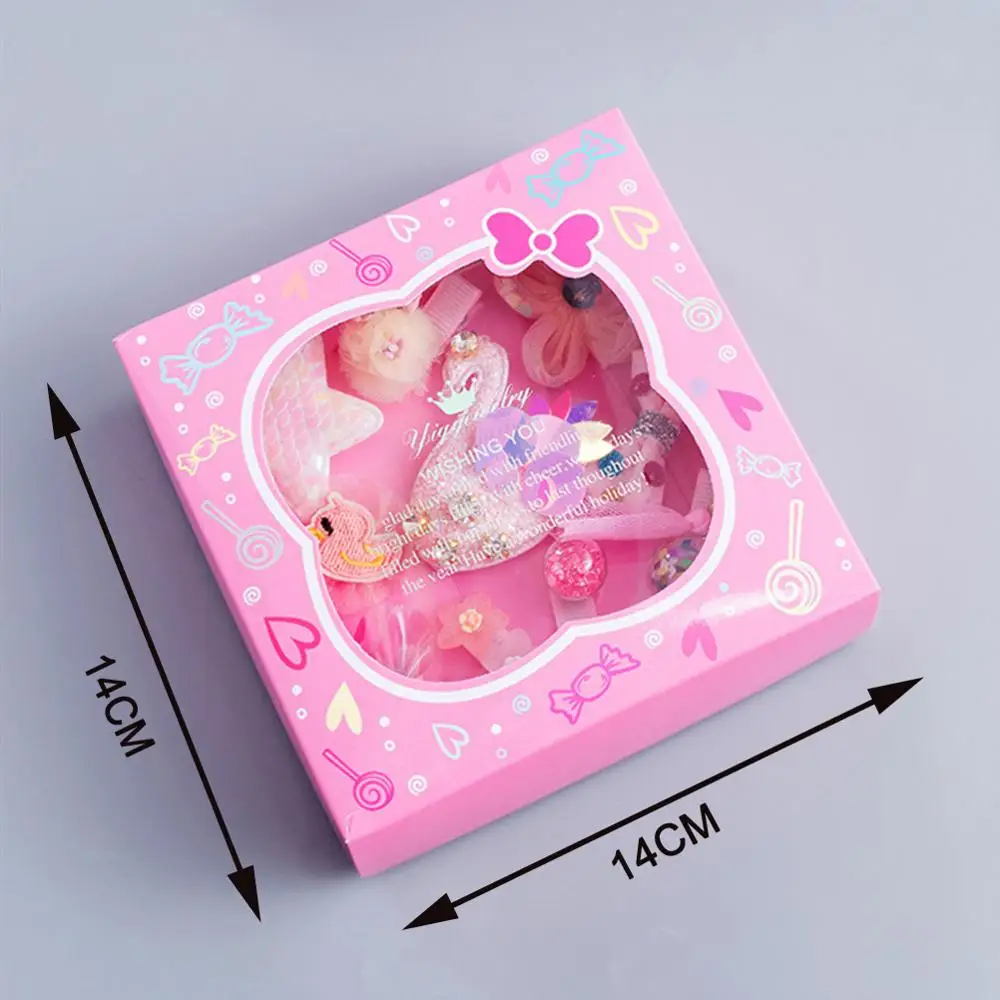 10 шт. милые детские заколки для волос Корона лебедь цветок форма Лазерная с