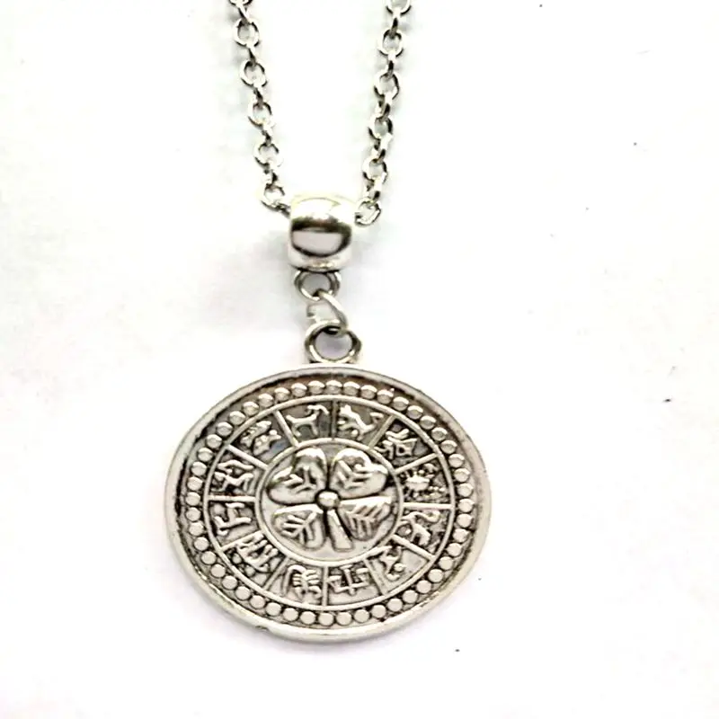 Винтажное серебряное ожерелье чокер с подвеской в виде тетраграммы пентаграммы
