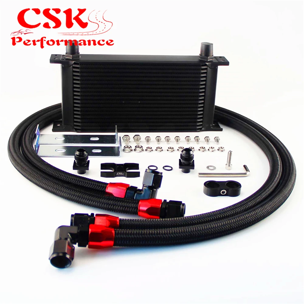 19 рядов 248 мм AN10 Масляный радиатор Британский комплект с кронштейнами подходит