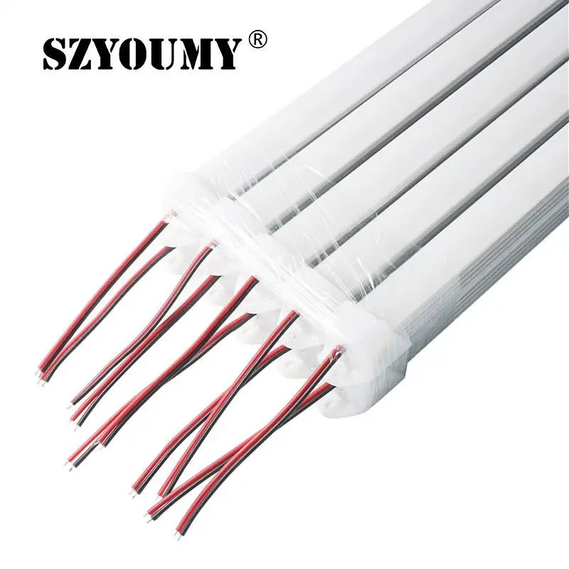 

0,5 м 1 м 1,5 м 7020 SMD светодиодная жесткая U-образная полоса DC12V светодиодная полоса освещения