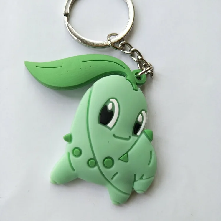 4 Покемон Snorlax пластиковый брелок для ключей с анимационными рисунками Charmander Chikorita Psyduck милый смешной кулон брелки для ключей brelok do kluczy детские подарки игрушки - Цвет: 4
