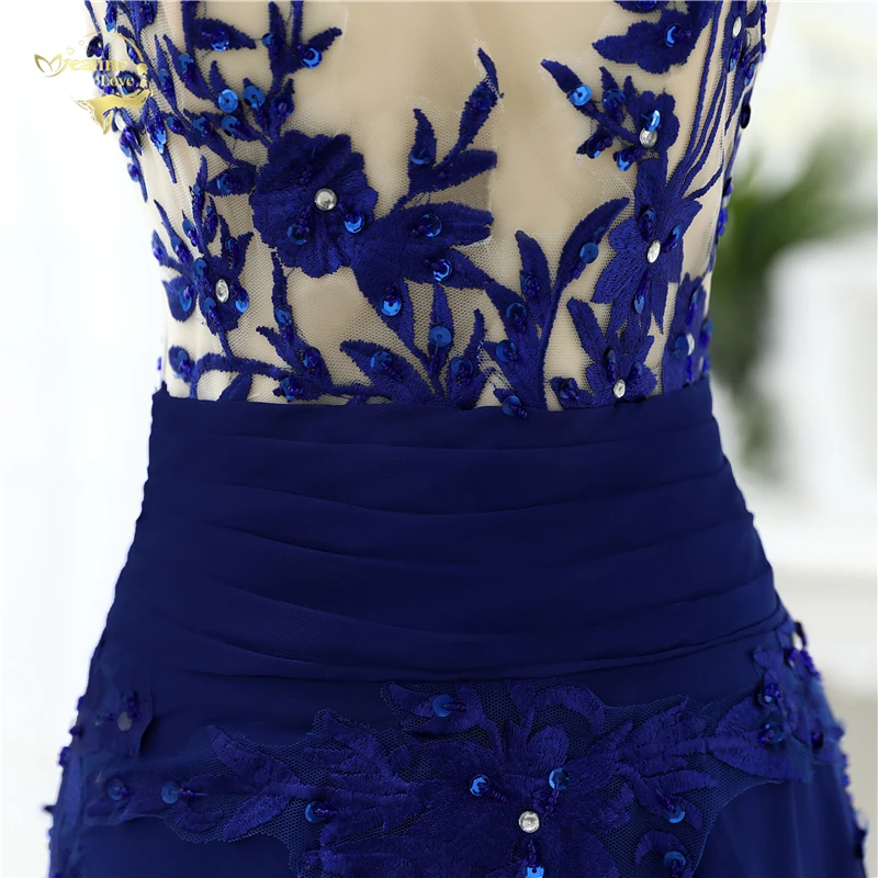 Праздничное платье сексуальное шифоновое голубое вечерние платья 2021 длинное