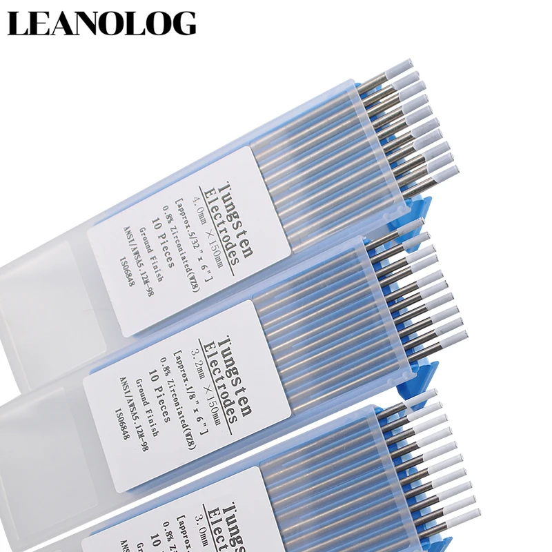 Вольфрамовый электрод WZ8 прут Tig 1 0/1 6/2 0/2 4/3 0/3 2/4 0 мм x 150 (6 дюймов) белая головка 0.8%