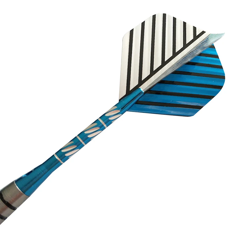 

3pcs Set Professional 22g Steel Needle Tip Darts With Dart Flights Aluminium Shafts Blue Carved Striped Tail