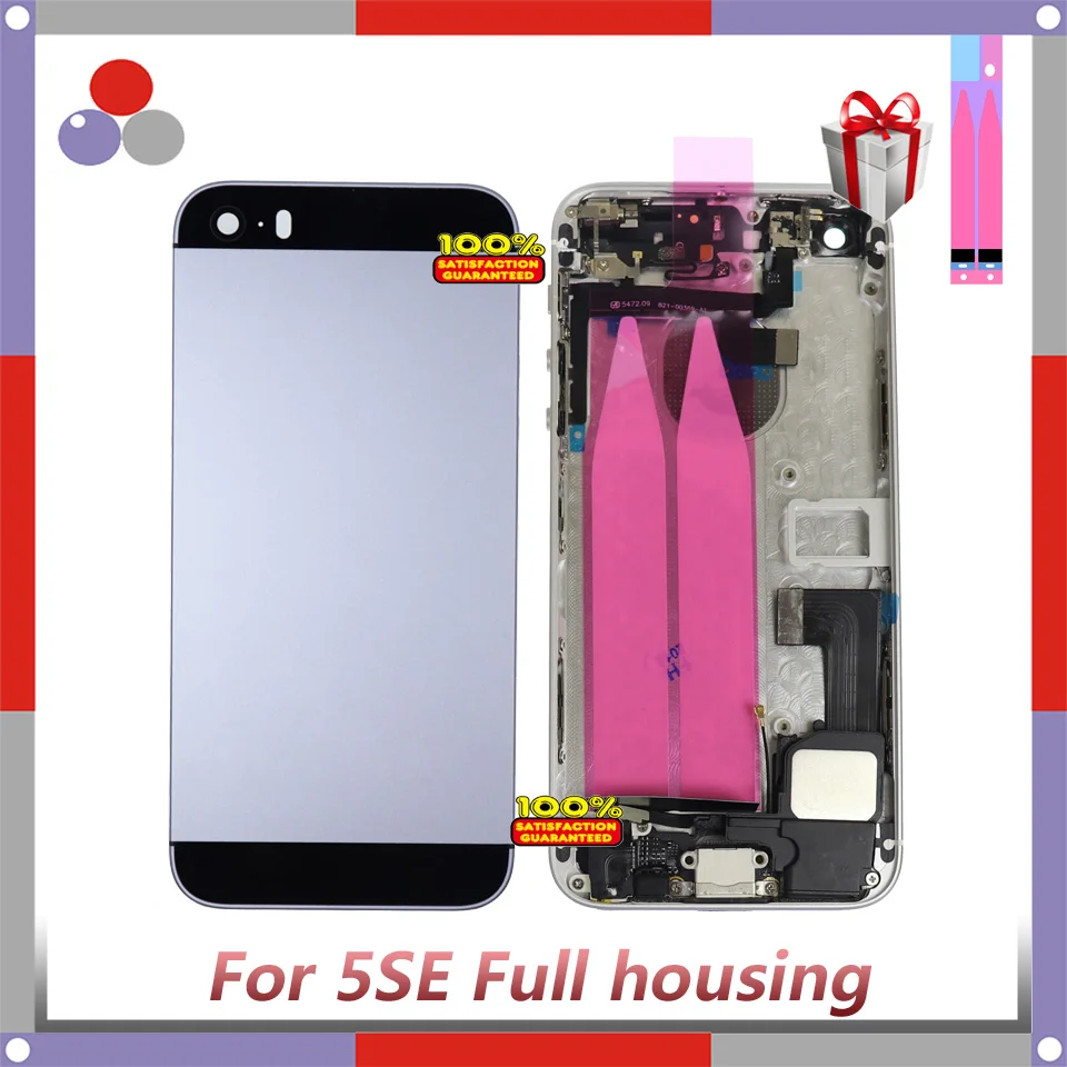 5 шт./комплект качественная Задняя рама для iphone 5C или SE Корпус в сборе крышка