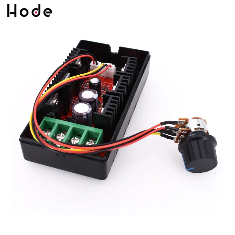 DC 12V 24V 48V 2000W макс 10 с алюминиевой крышкой 50В 40A контроллер скорости двигателя