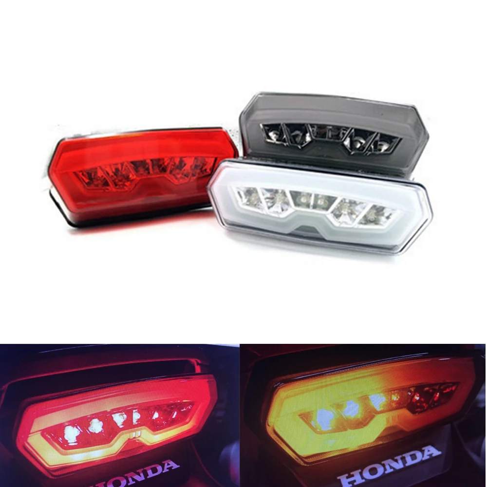 

Motorcycle Knight Turn Signal Tail Light Brake Stop Running Indicator Integrated LED for Honda GROM MSX125 CBR650F CTX700 new