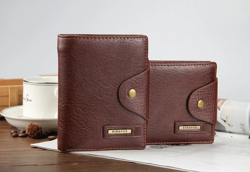 Fashion Men Wallets Hasp Cross Vertical Style Wallet Coin Pocket Quality PU Leather Black Brown Card Holder Purse Free Shipping | Багаж и