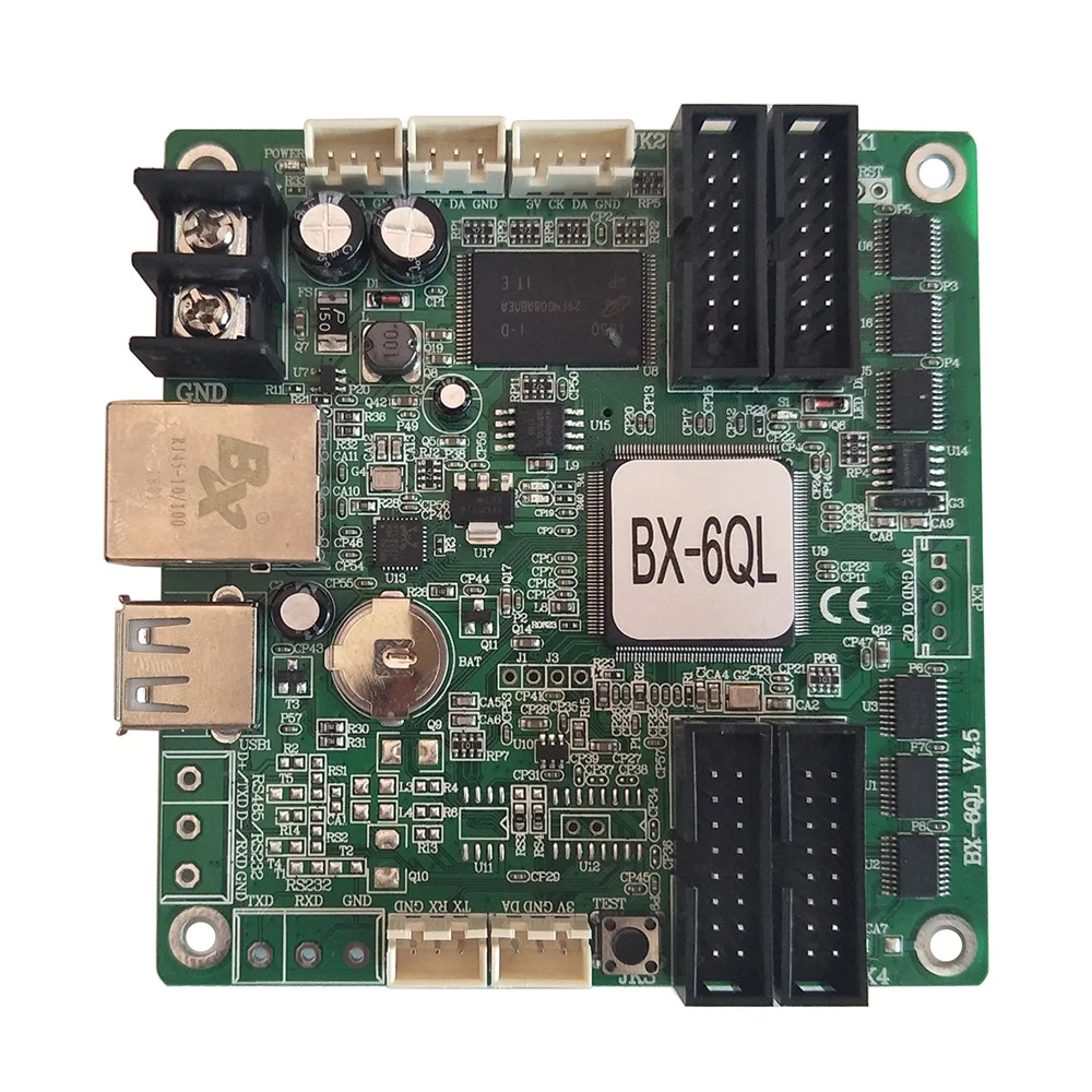Новый BX 6QL порт Ethernet и USB асинхронный линейный полноцветный светодиодный дисплей