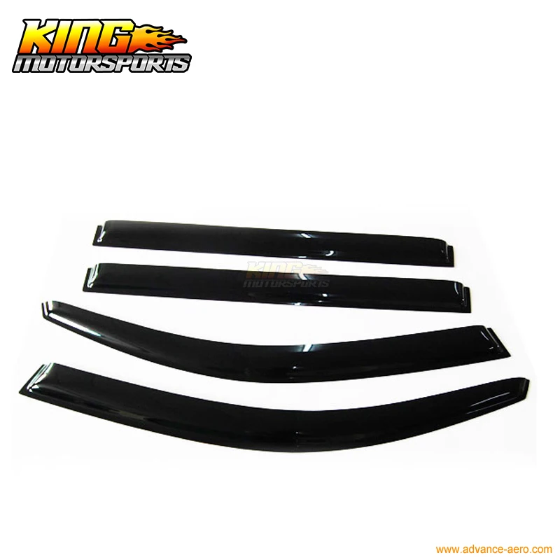 

Fit For 2008-2012 Toyota Highlander Smoke Slim Sun Window Visor Rain Guard 4Pcs