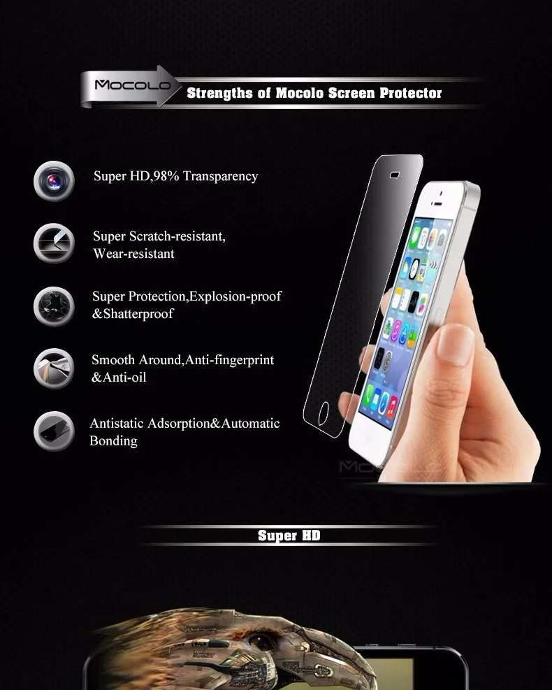 Для iphone 5 5S SE закаленное стекло mocolo Amazing H& H+ Pro 3D полное покрытие Защита экрана для iphone SE 5C 5 Prime защитная пленка