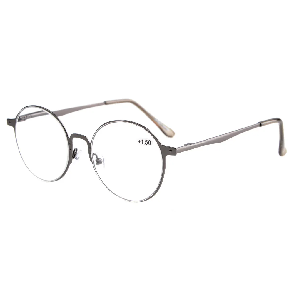 R15044 Eyekepper считыватели качество Весна Hings ретро круглые очки для чтения + 0 0/0 5/0 75/1/1
