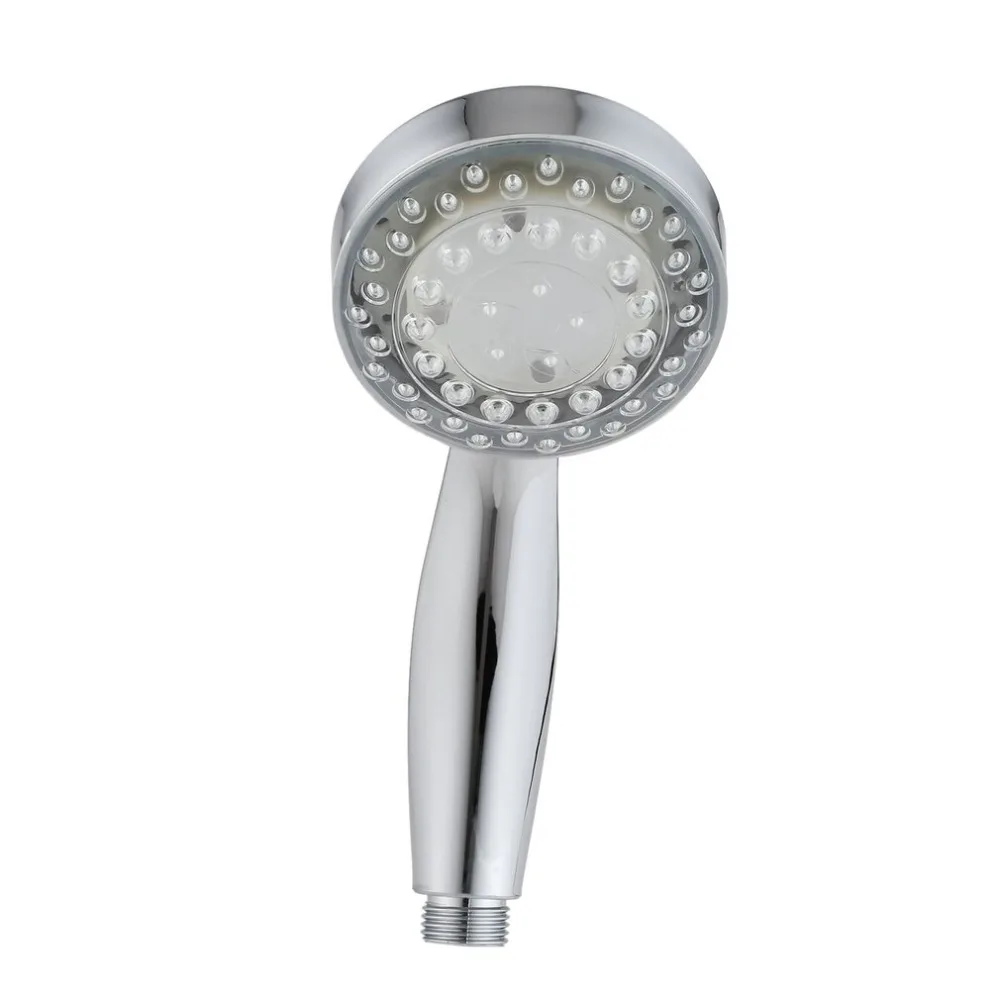 Colorful Round LED Shower Head No Battery Handheld Temperature Sensor | Обустройство дома