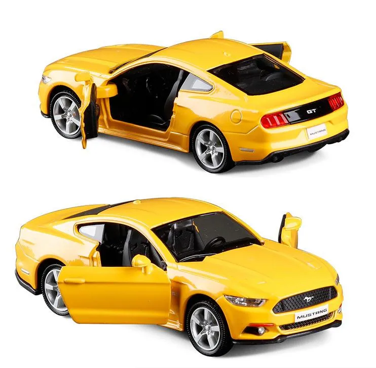Модель автомобиля из 1:36 сплава, высокая имитация Ford Mustang 2015GT игрушки, игрушечные транспортные средства, развивающие игрушки