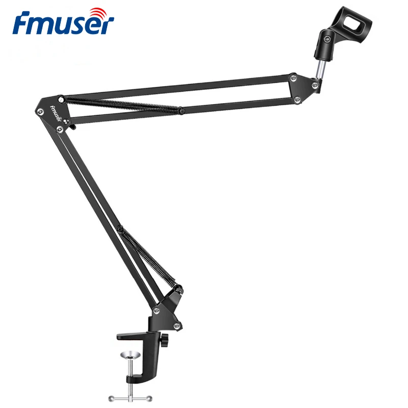FMUSER NB-35 Регулируемая подставка для микрофона Pro Подвеска Подвесной микрофон+ держатель для микрофона+ Настольный зажим для радио/ТВ-станций