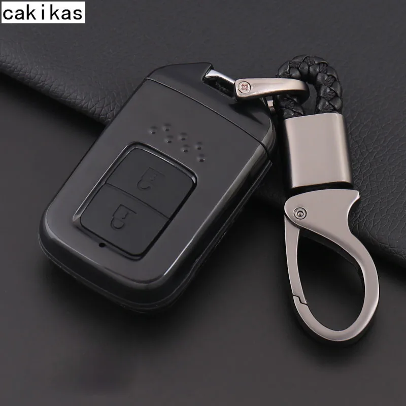 ABS + силиконовый чехол для автомобильного ключа Fob Honda Civic CR V HR Accord Jade Crider Odyssey 2015 2018