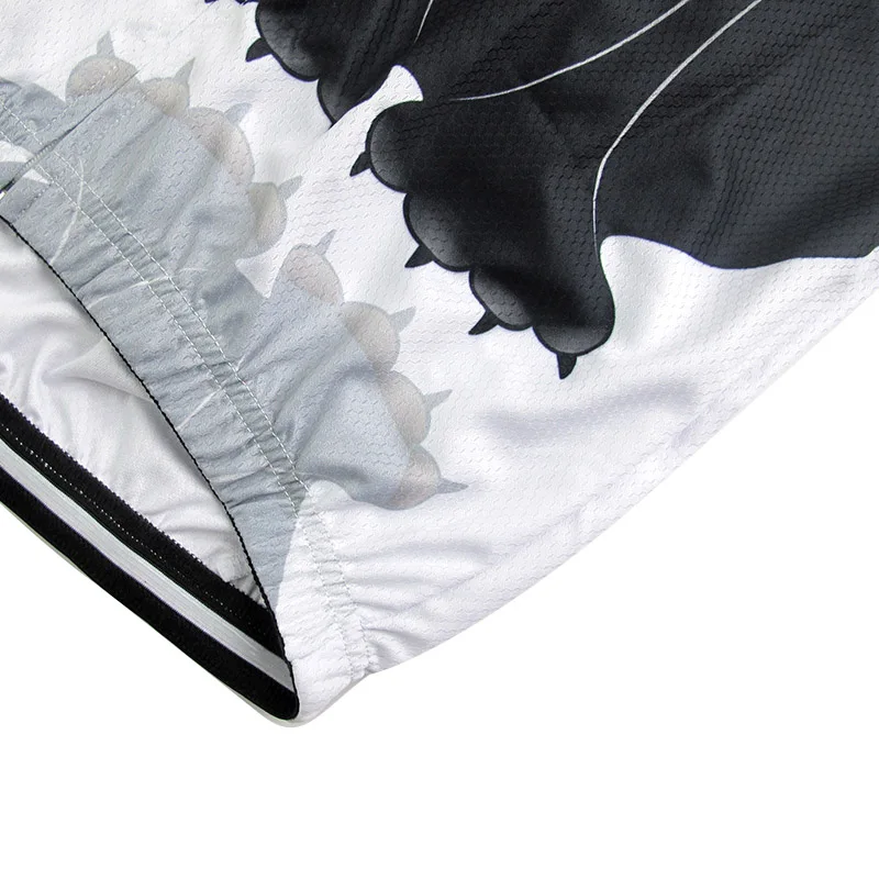 Женская велосипедная одежда черная футболка с коротким рукавом и изображением