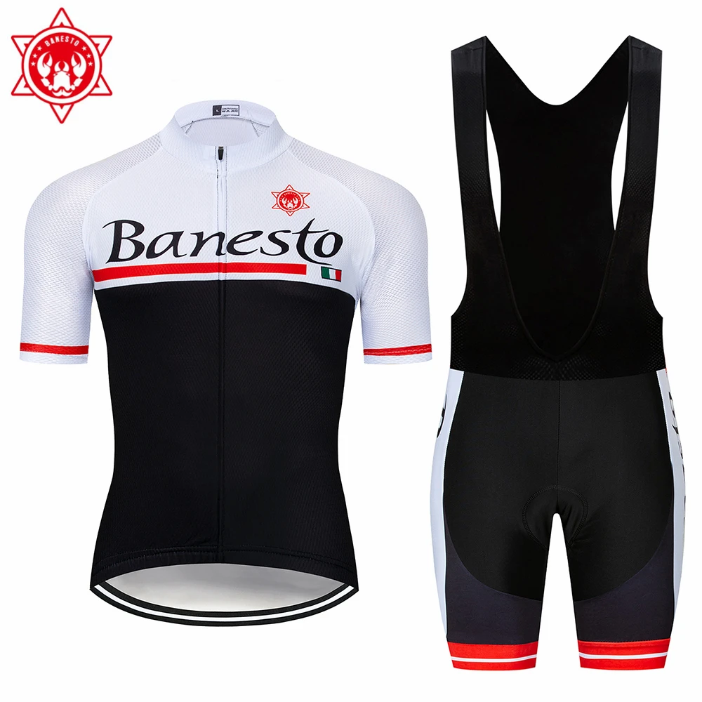 

2018 Banesto Summer Men's Cycling Jersey Set with Bib Ropa De Ciclismo Maillot Ciclismo Quick Drying Pro Team Bike Clothes