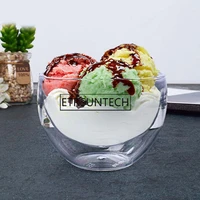 400pcs round transparent jelly cup mini dessert ice cream pudding cups mousse cups for cake shop restaurant bar