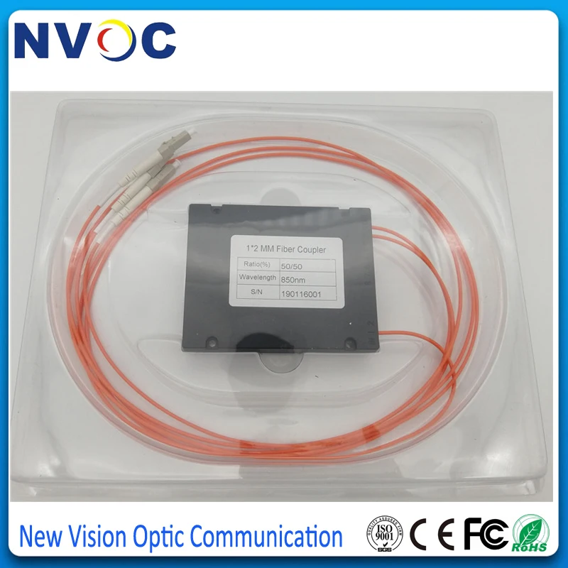 850/50/50 нм мм 850 коэффициент связи LC/UPC 1x2 FBT соединитель 1*2 50/125 2 0 многорежимный 1 м LC