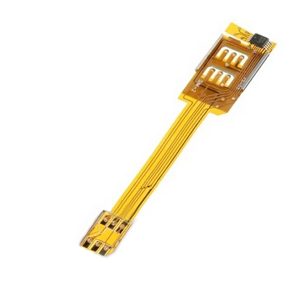 Портативный двойной 2 sim карты адаптер R SIM Nano Sim Адаптер для 5S|Адаптеры карт| |